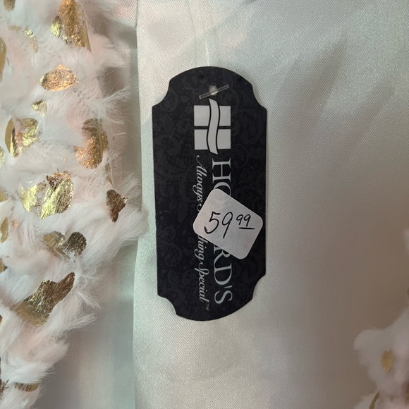 NWT Howard’s Crop Sleeve Blazer White/Gold Size S/M - Picture 6 of 7